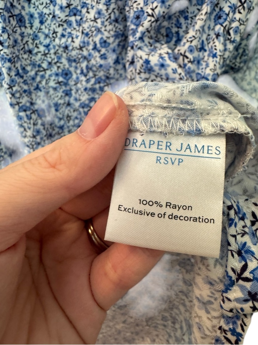 Draper James Short Sleeve Flutter Floral Top Size XXL - Picture 6 of 8